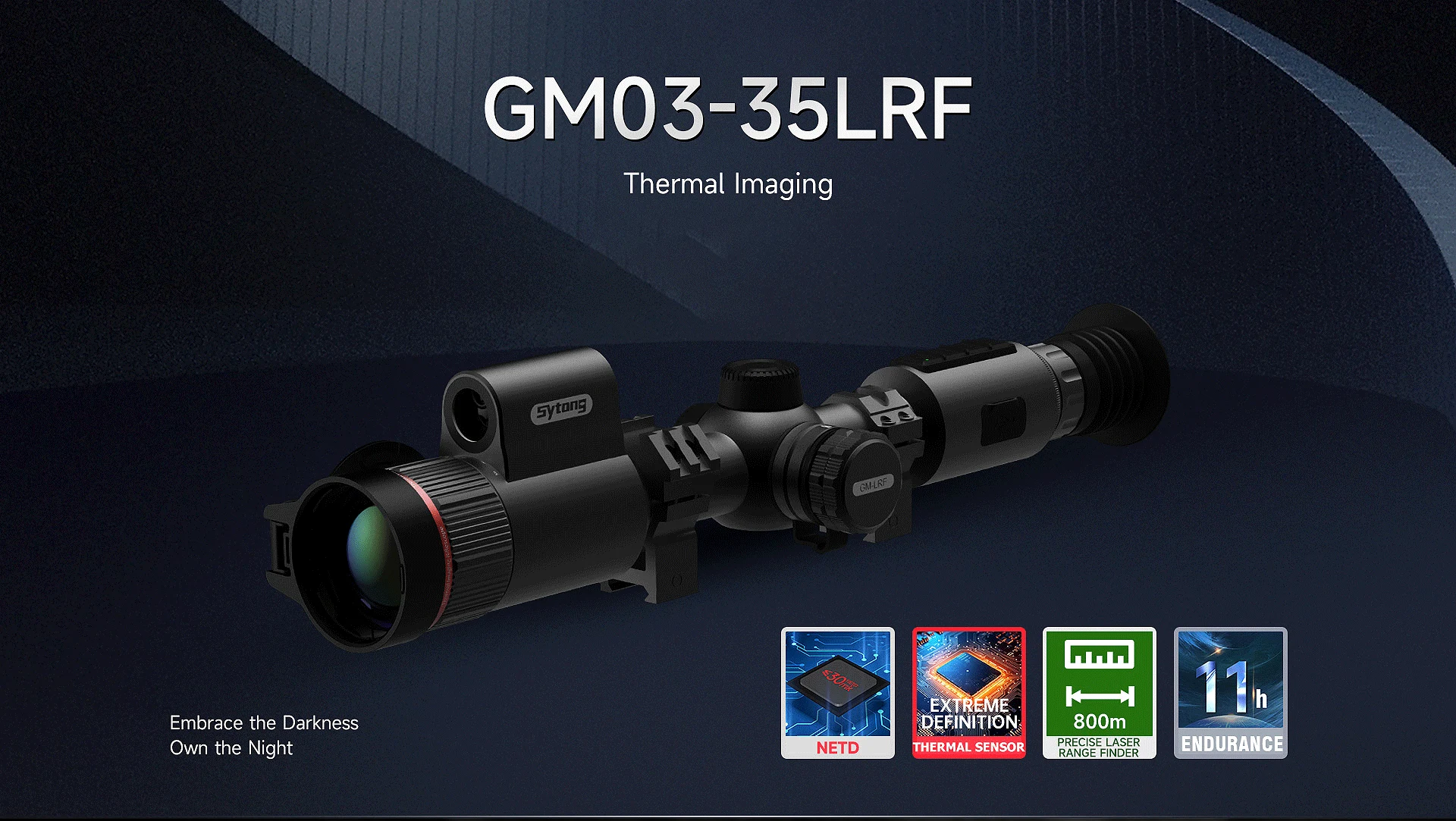 SYTONG GM03-35LRF THERMAL RIFLE SCOPE WITH RANGE FINDER AND BALLISTICS