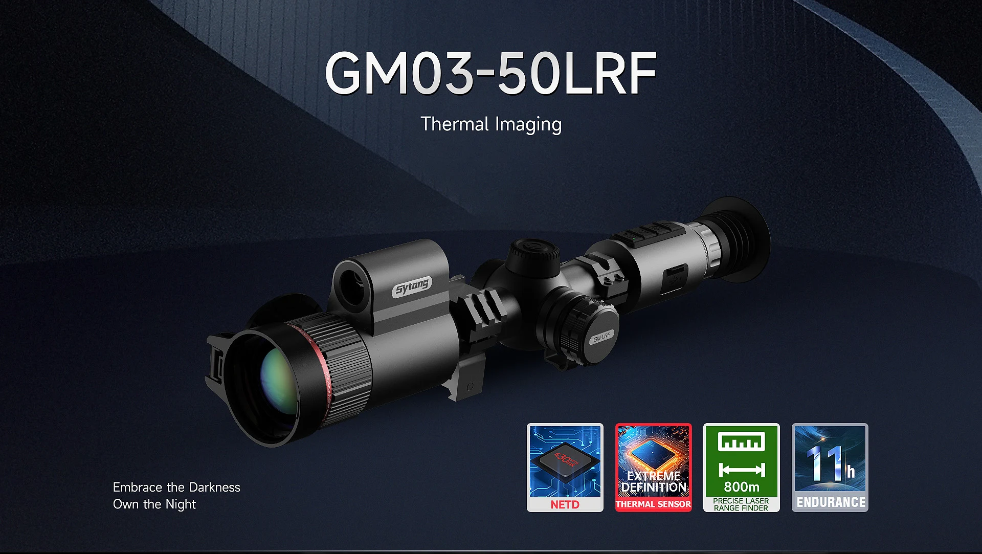 SYTONG GM03-50LRF THERMAL RIFLE SCOPE WITH RANGE FINDER AND BALLISTICS