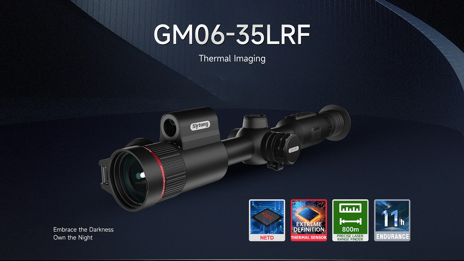 SYTONG GM06-35LRF THERMAL RIFLE SCOPE WITH RANGE FINDER AND BALLISTICS