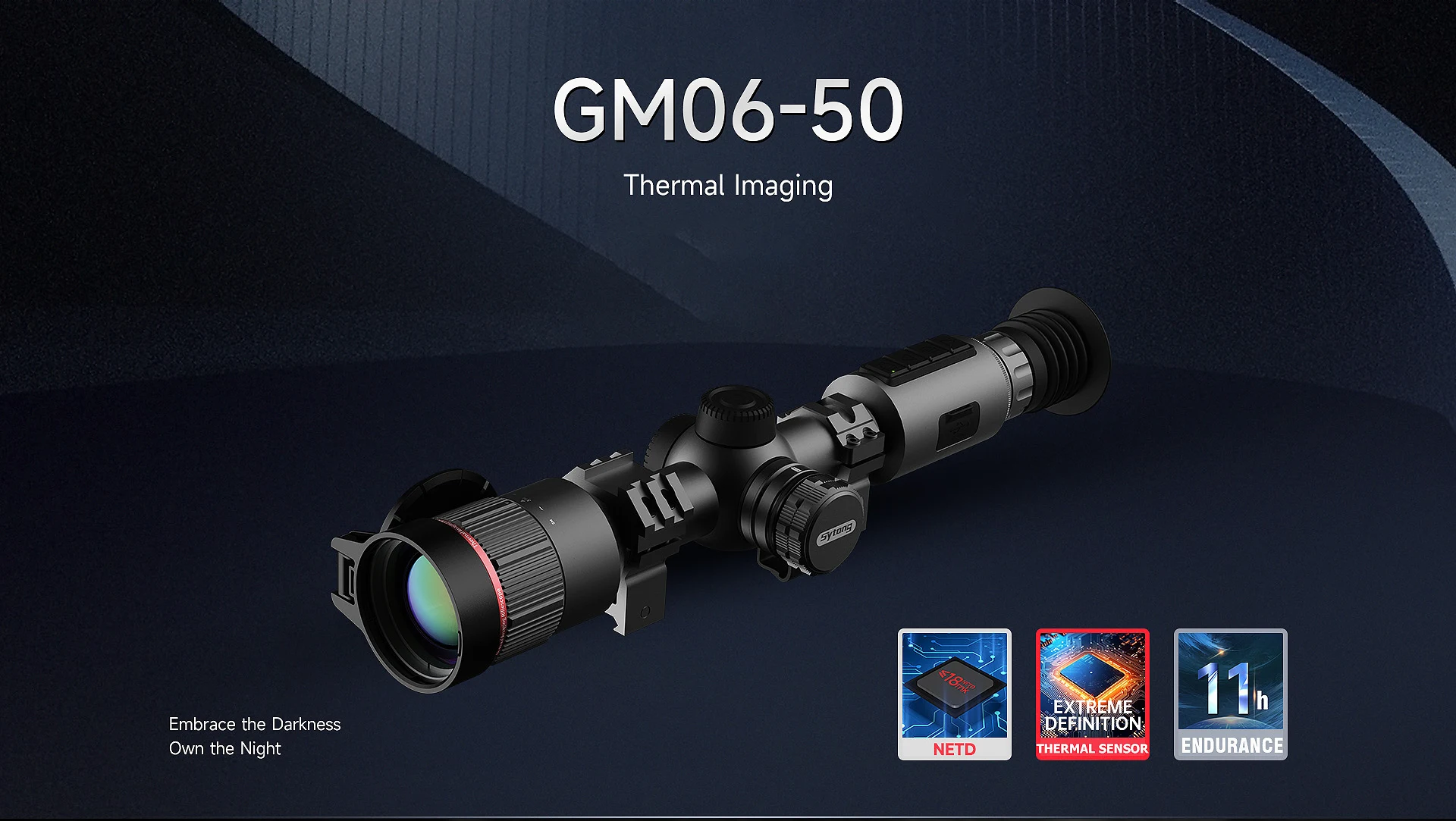 SYTONG GM06-50 THERMAL RIFLE SCOPE WITH RANGE FINDER AND BALLISTICS