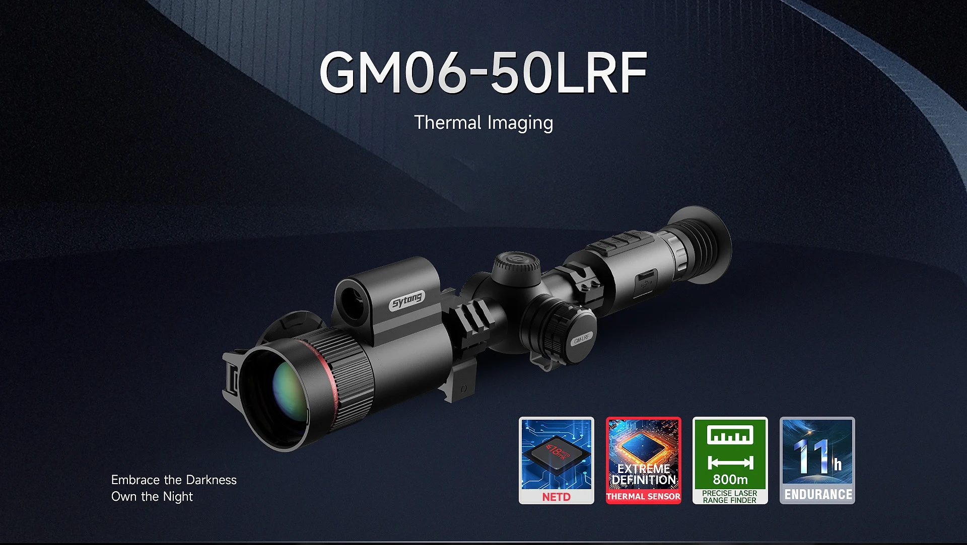 SYTONG GM06-50LRF THERMAL RIFLE SCOPE WITH RANGE FINDER AND BALLISTICS